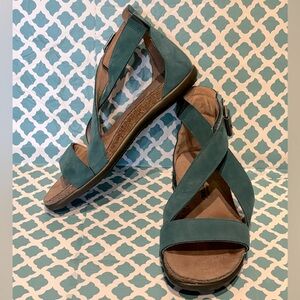 Naot Rianna Strappy Sandals in teal Size 39 or 8 1/2